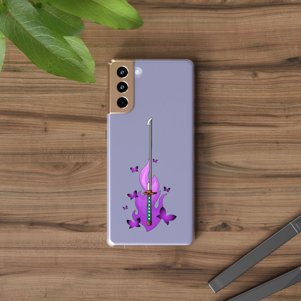 Butterfly Sword - Clear Phone Case