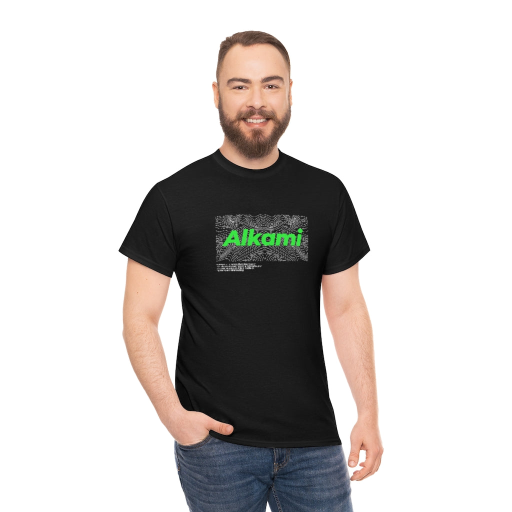 Neon Topography Logo - Green - Unisex Heavy Cotton Tee