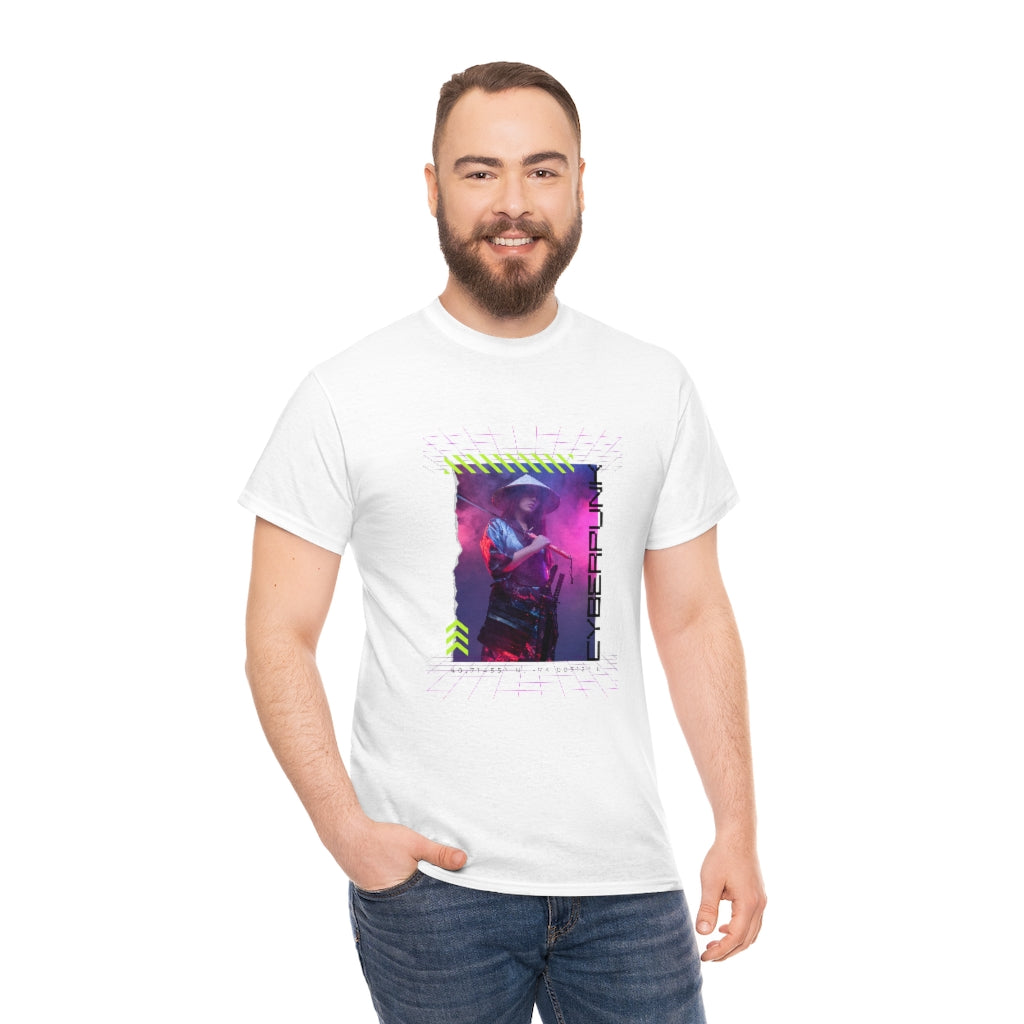 Cyberpunk Samurai Graphic - Unisex Heavy Cotton Tee