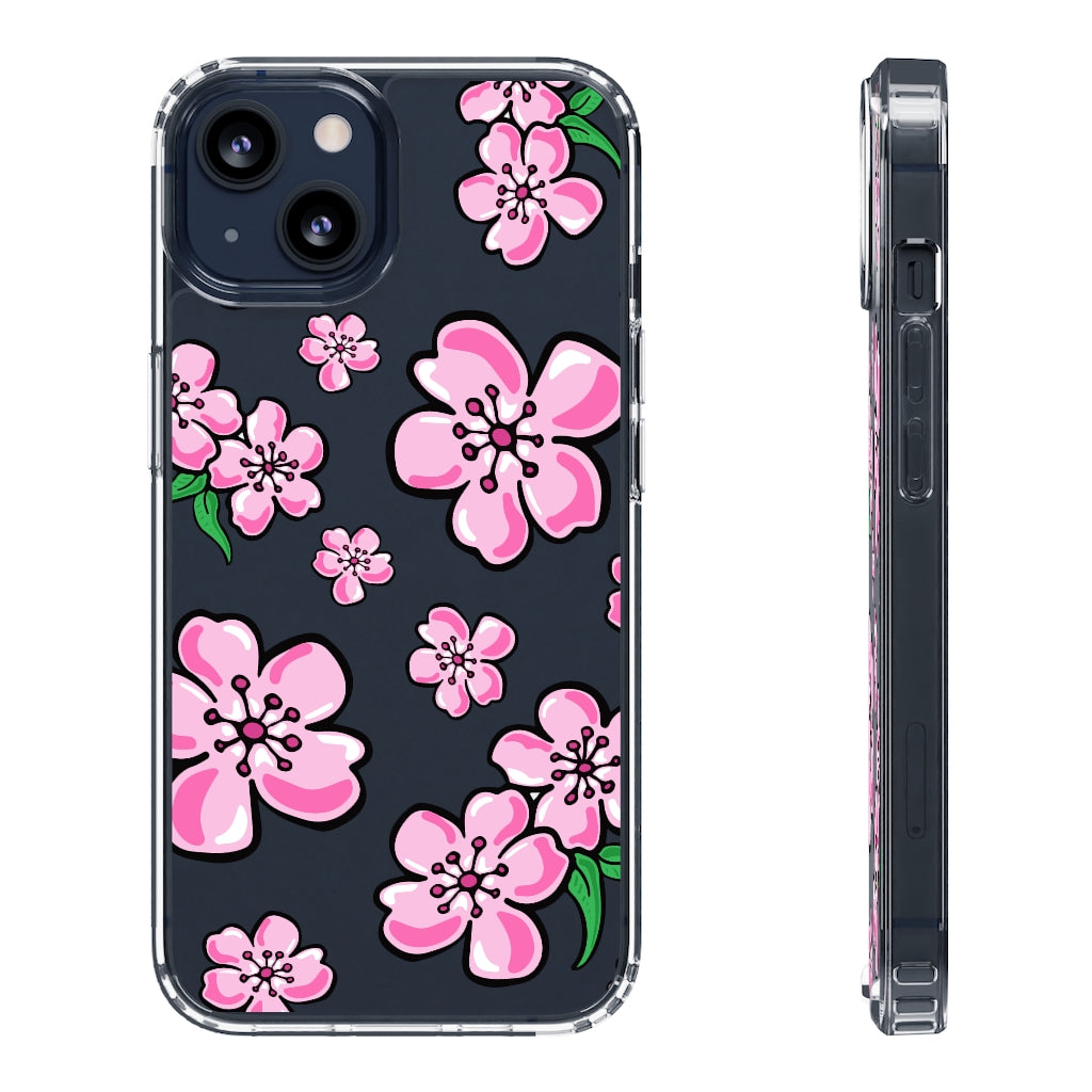 Cherry Blossom Clear Phone Case