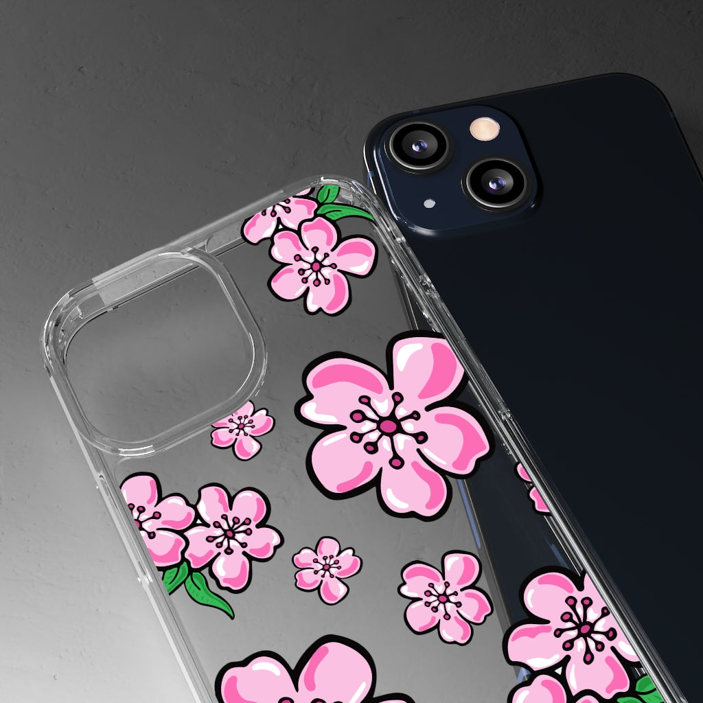 Cherry Blossom Clear Phone Case