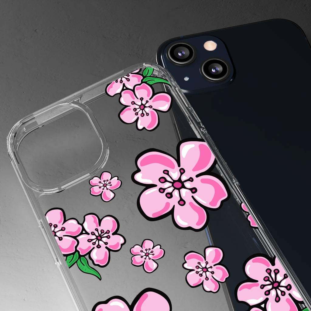 Cherry Blossom- Clear Phone Case