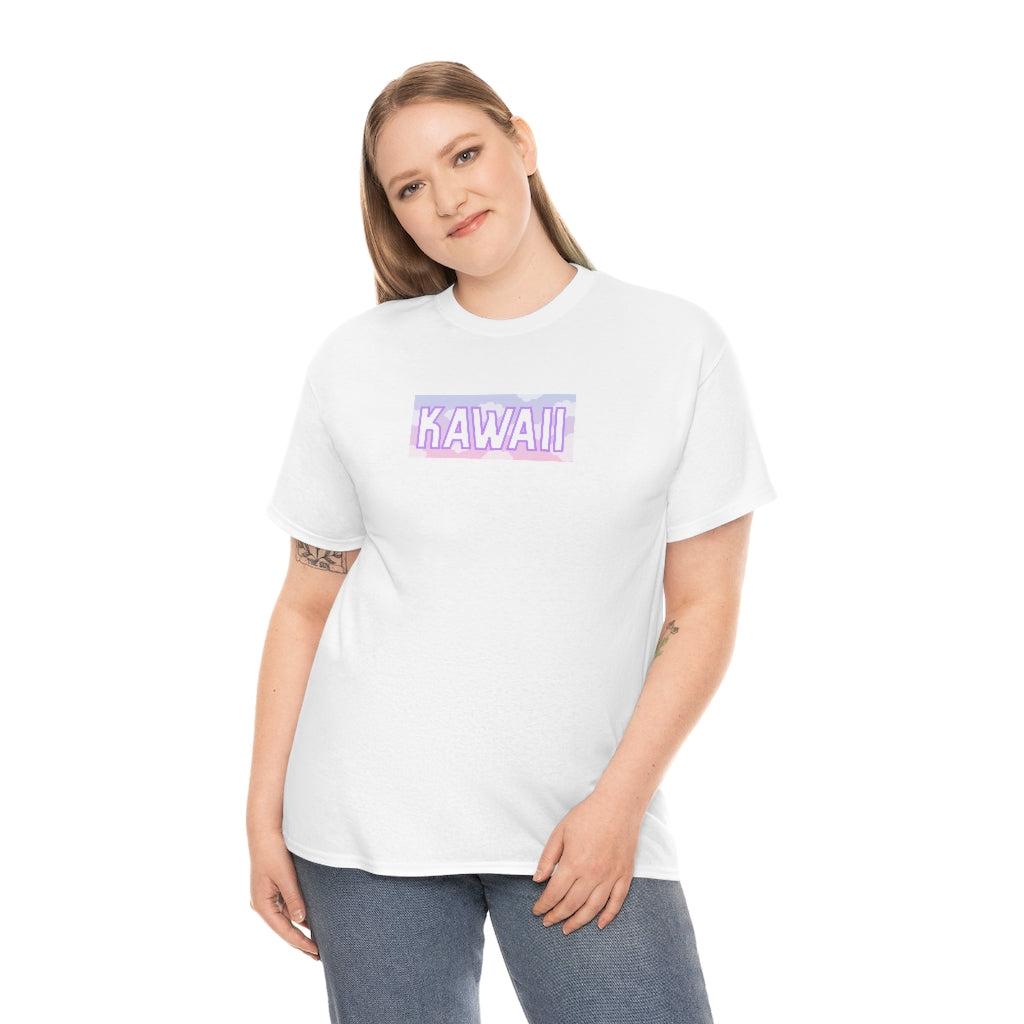 Kawaii Clouds - Unisex Heavy Cotton Tee