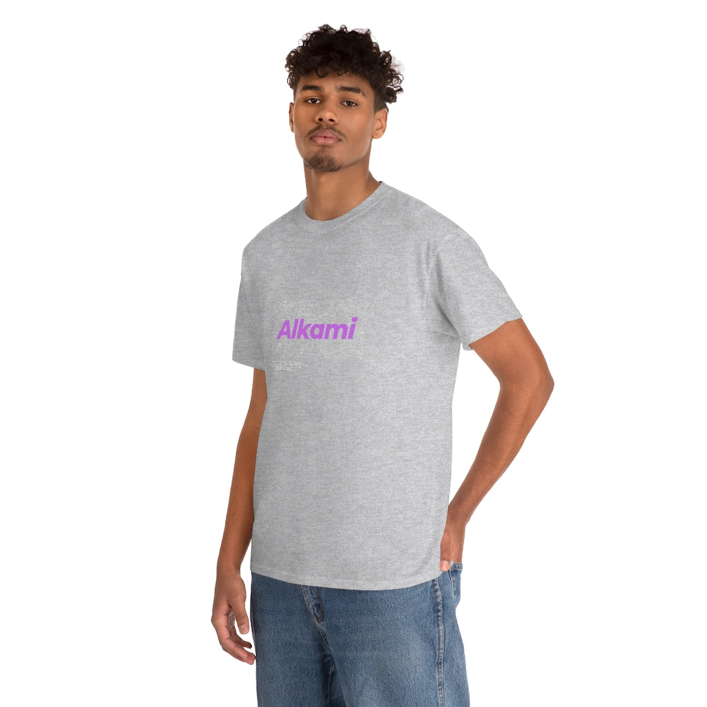 Neon Topography Logo - Purple - Unisex Heavy Cotton Tee