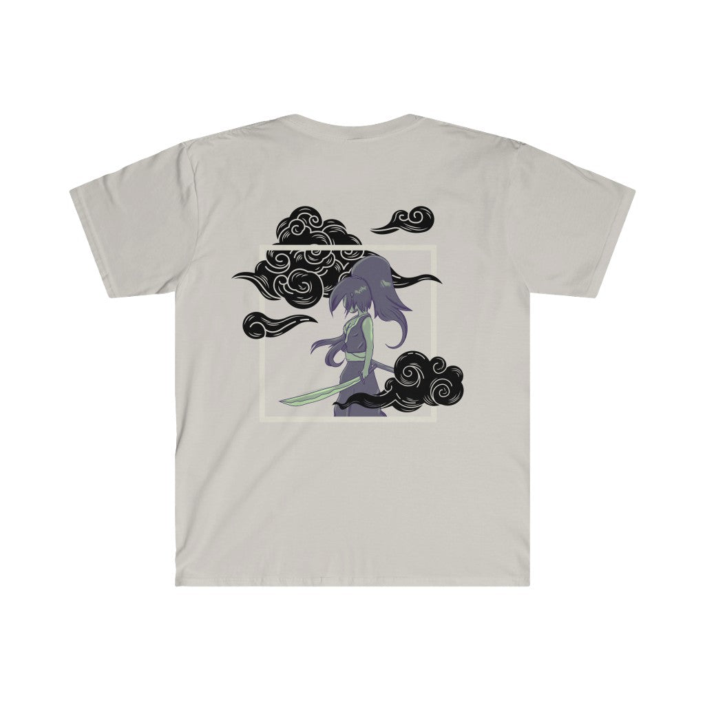 Lady Swordsman in the Fog - Unisex Softstyle T-Shirt