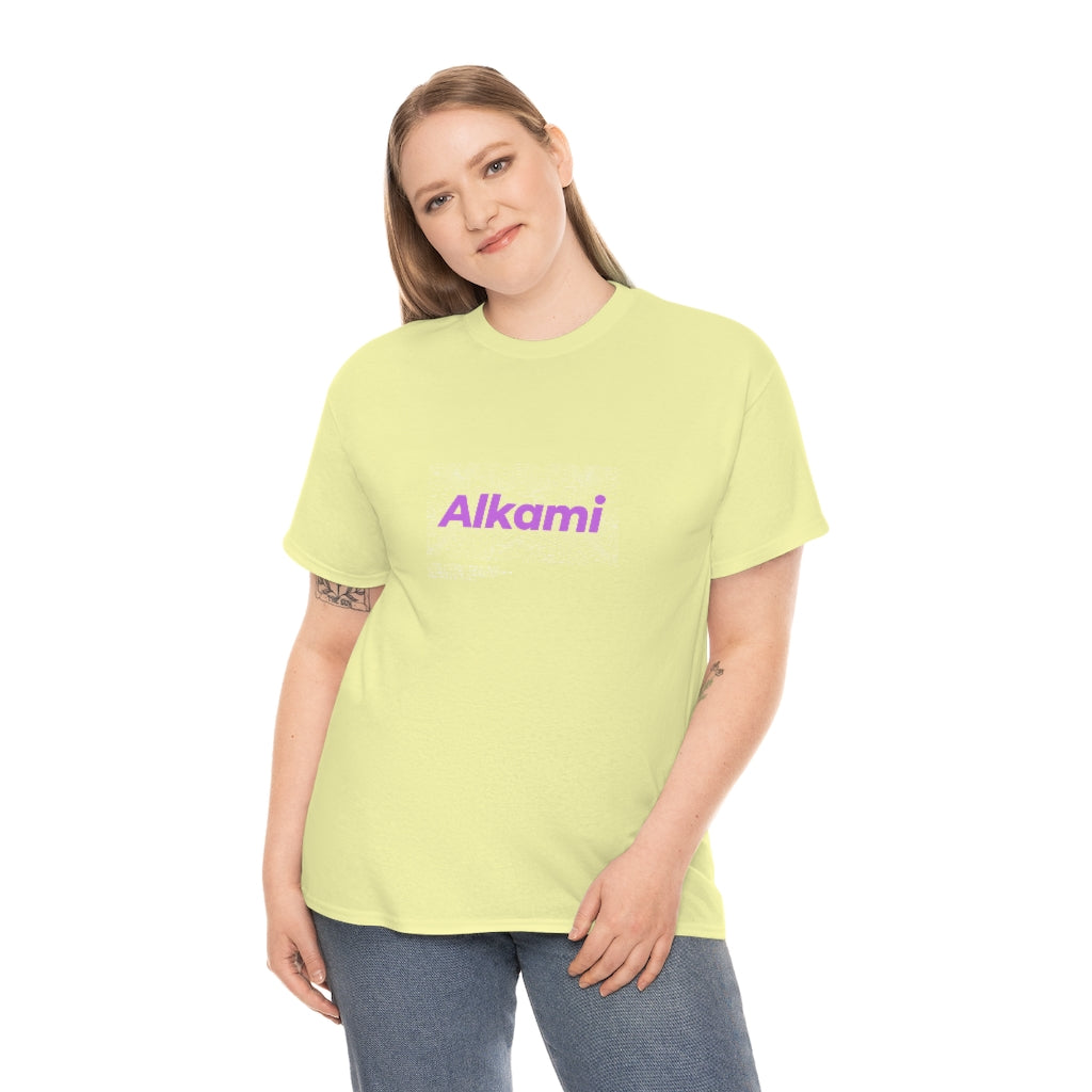 Neon Topography Logo - Purple - Unisex Heavy Cotton Tee