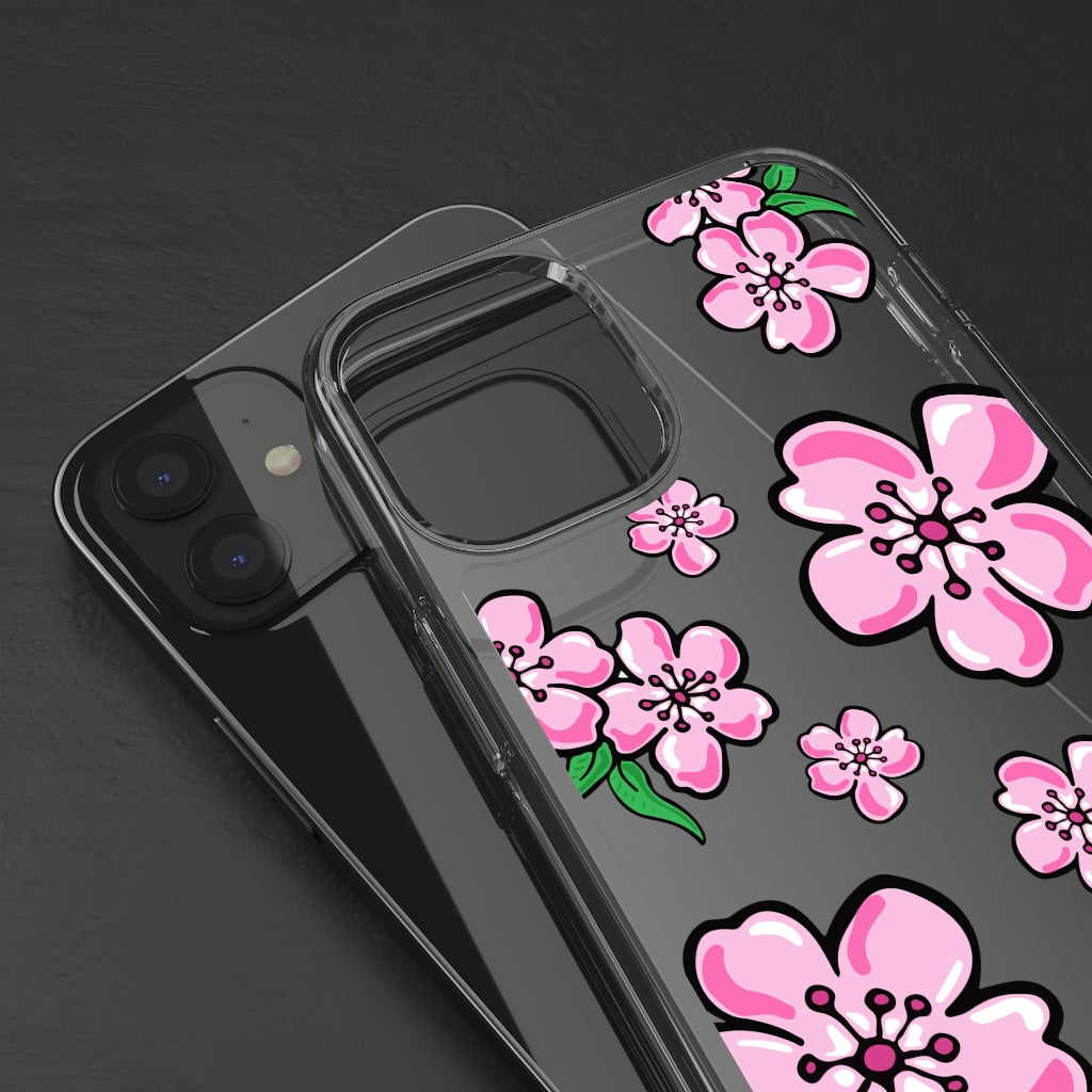 Cherry Blossom- Clear Phone Case