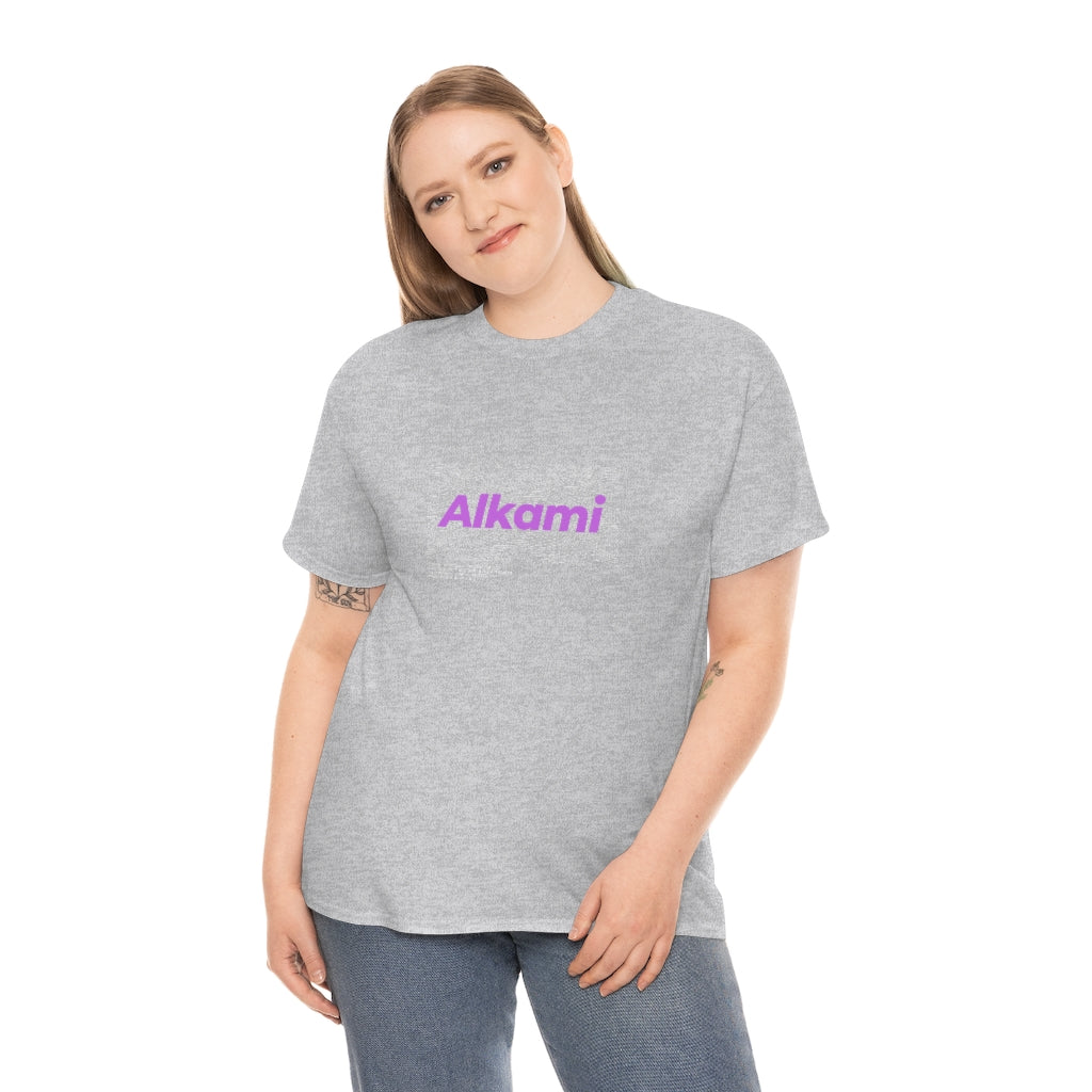 Neon Topography Logo - Purple - Unisex Heavy Cotton Tee