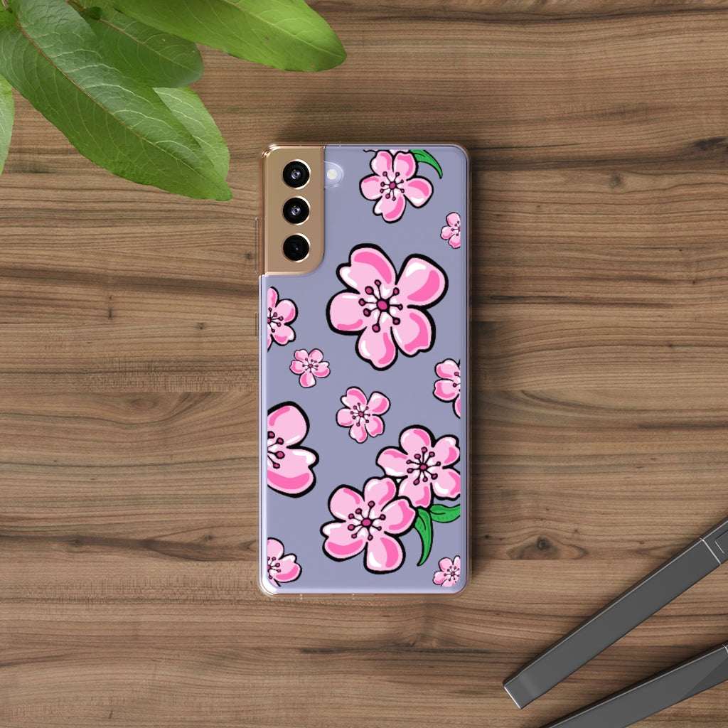 Cherry Blossom Clear Phone Case alkami 18b2