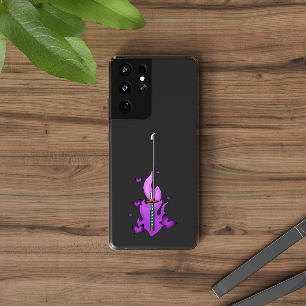 Butterfly Sword - Clear Phone Case