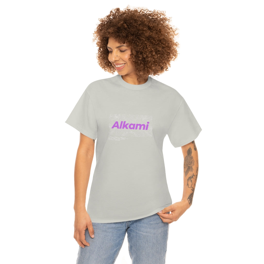 Neon Topography Logo - Purple - Unisex Heavy Cotton Tee