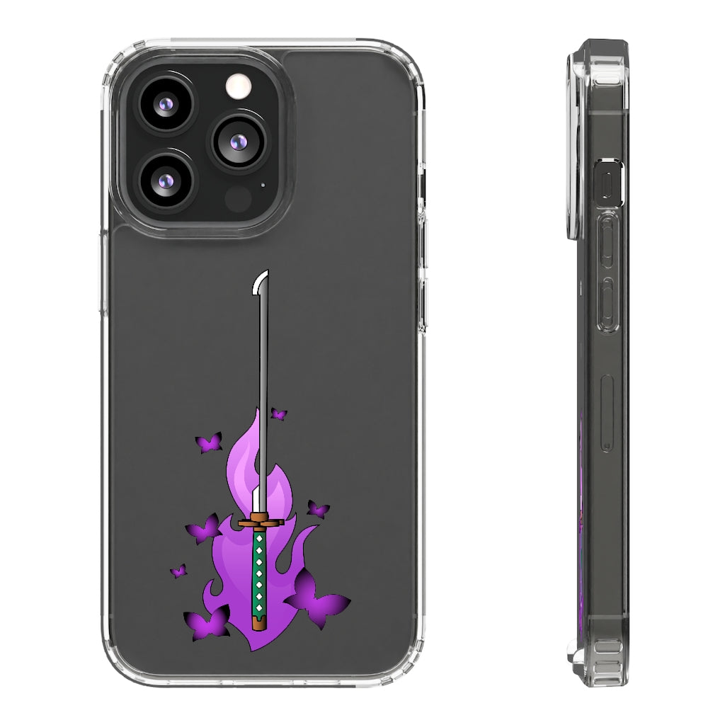 Butterfly Sword - Clear Phone Case