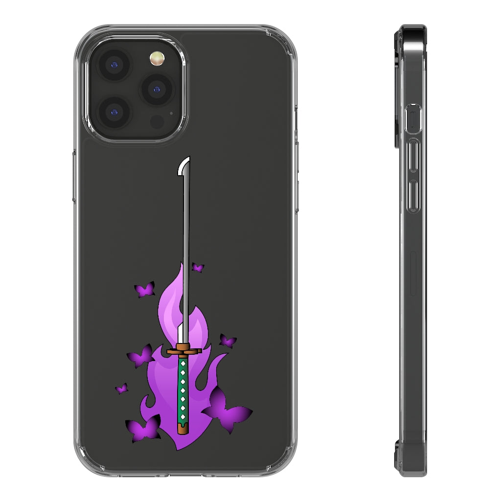 Butterfly Sword - Clear Phone Case