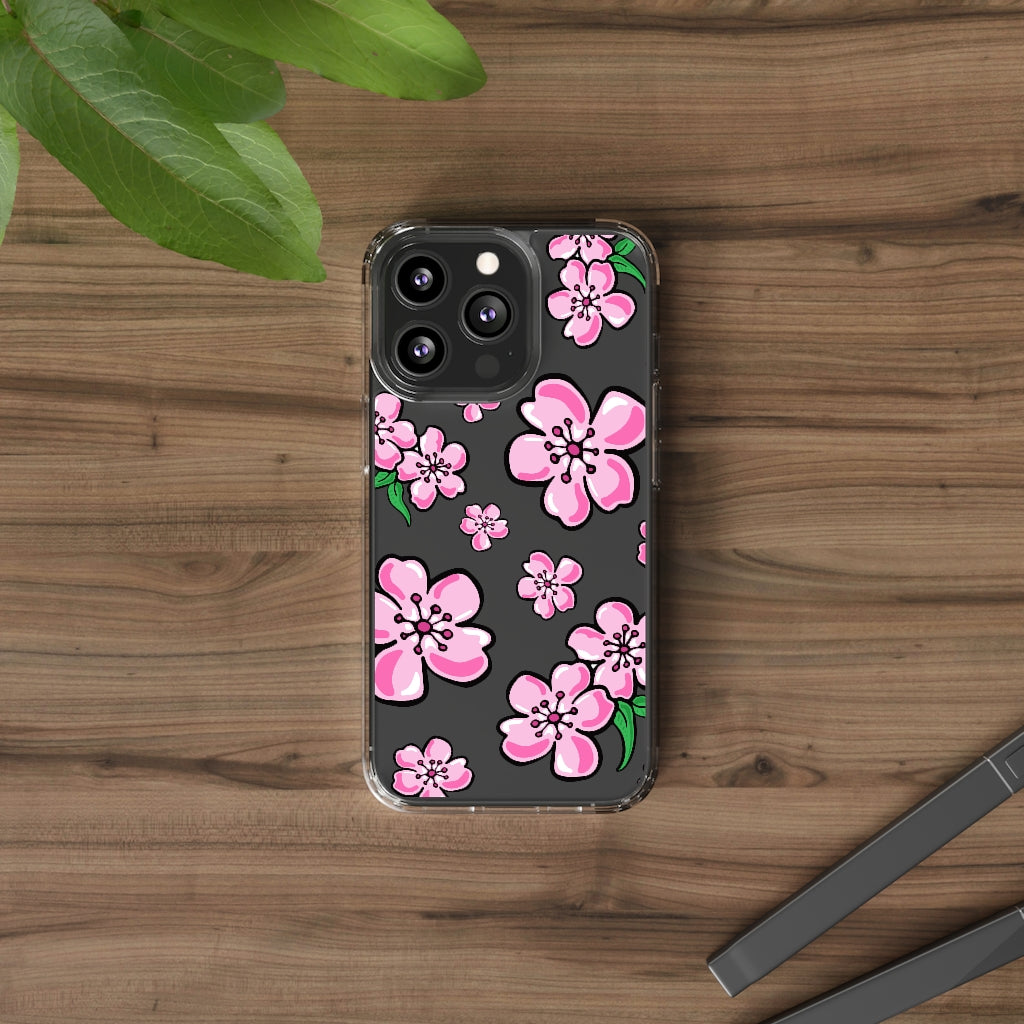 Cherry Blossom- Clear Phone Case