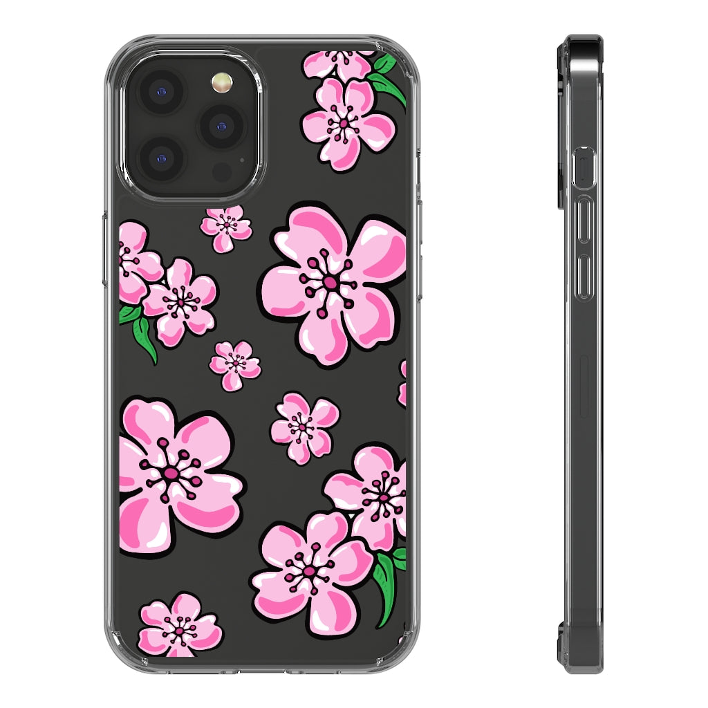 Cherry Blossom- Clear Phone Case