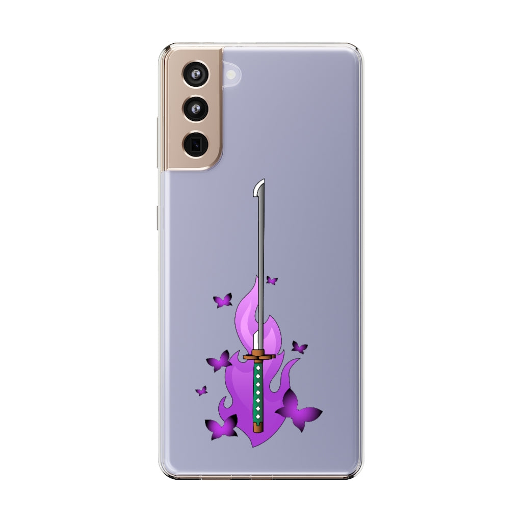 Butterfly Sword - Clear Phone Case