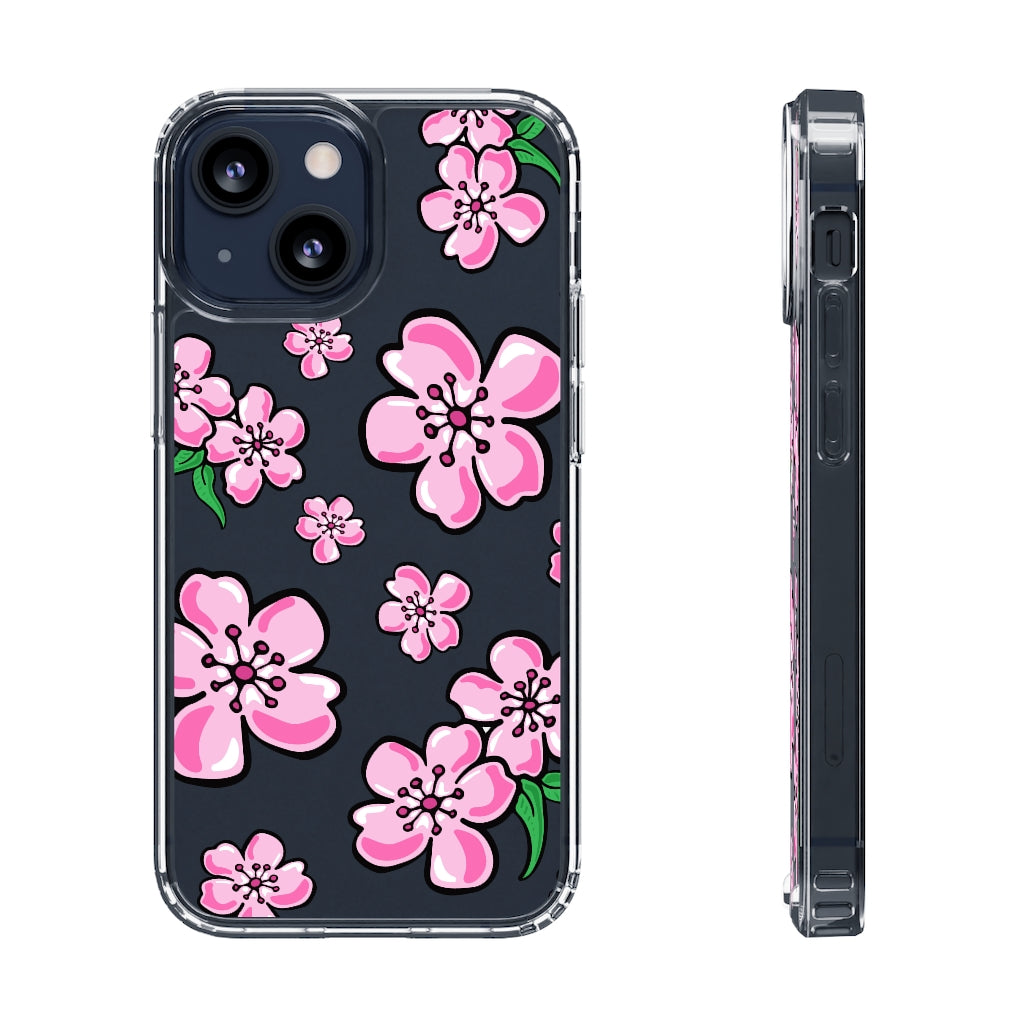 Cherry Blossom- Clear Phone Case