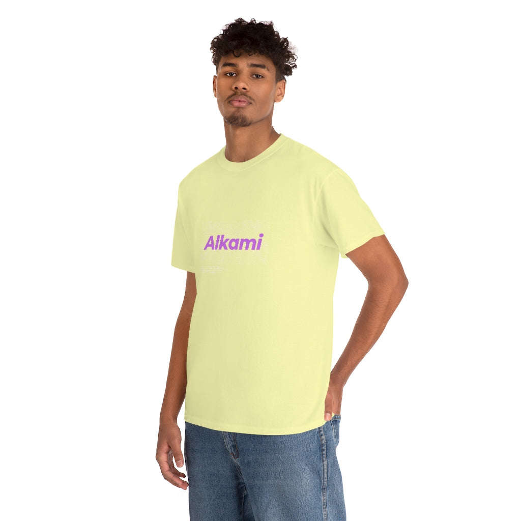 Neon Topography Logo - Purple - Unisex Heavy Cotton Tee