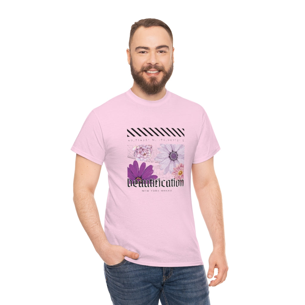 Beautification and Flowers Graphic - Unisex Heavy Cotton Tee