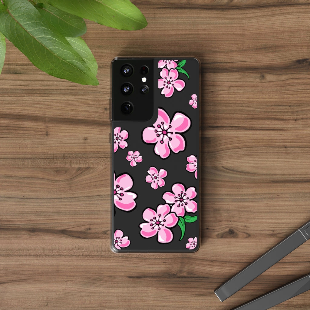 Cherry Blossom- Clear Phone Case