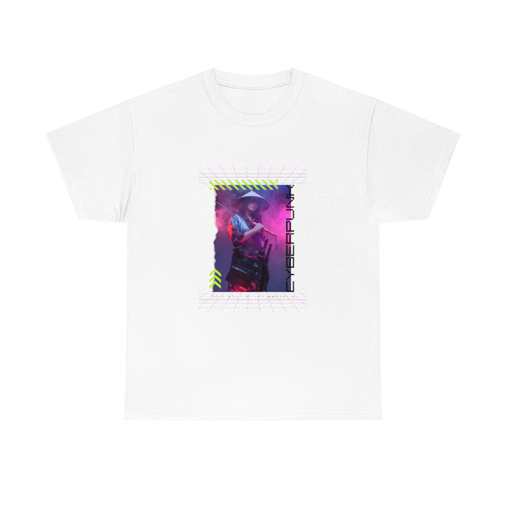 Cyberpunk Samurai Graphic - Unisex Heavy Cotton Tee