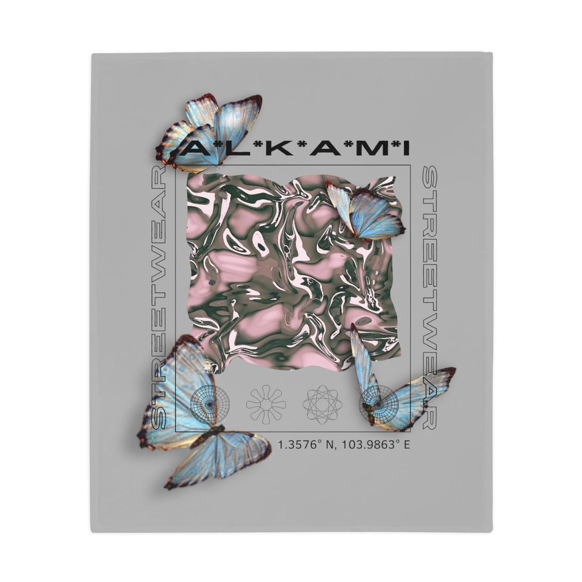 Butterfly Graphic - Plush Fleece Blanket