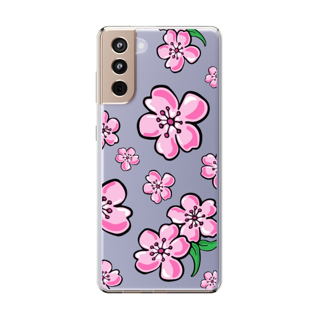 Cherry Blossom- Clear Phone Case