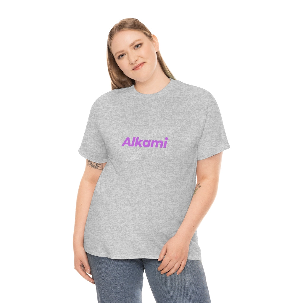 Neon Topography Logo - Purple - Unisex Heavy Cotton Tee