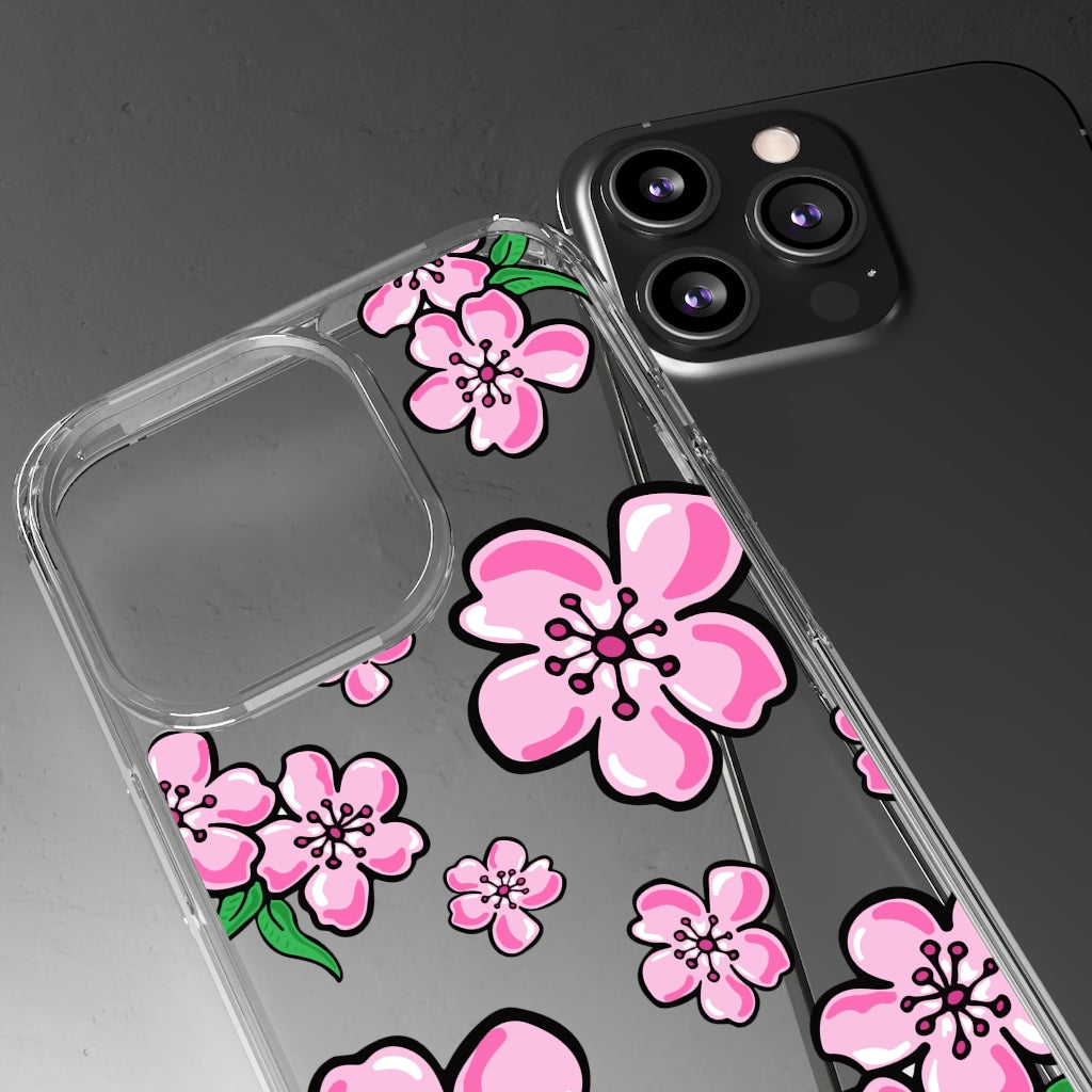 Cherry Blossom- Clear Phone Case