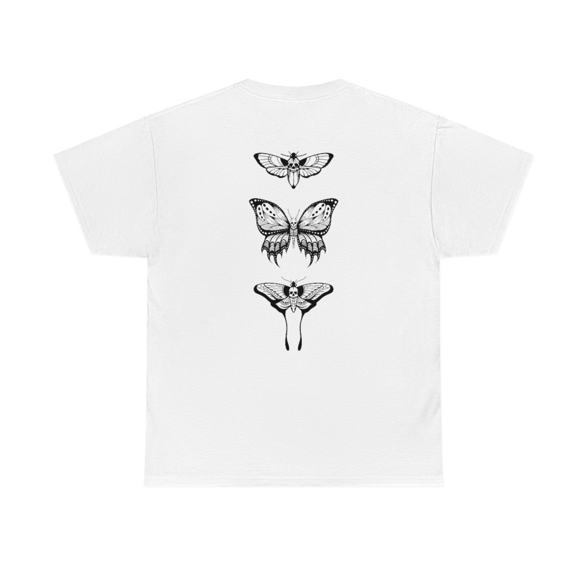 Death Butterflies Graphic - Unisex Heavy Cotton Tee